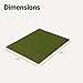 Amazon Basics Golf Hitting Practice Mat with Multiple Tee Positions, 5' x 4'