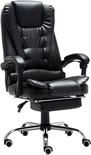QUSYZD Silla Escritorio de computadora y Silla Silla de Jefe reclinable Silla ejecutiva Silla giratoria ergonómica de Respaldo Alto Silla de Oficina Silla de Juego,