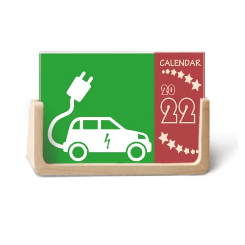 Plug Energy Vehicles Protect Environment 2022 Desk Calendar 