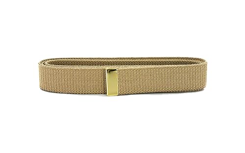 Uniform Accessories Unlimited Inc Navy Khaki Cotton Belt with Brass Tip (Military Issued)-Veteran Owned Business