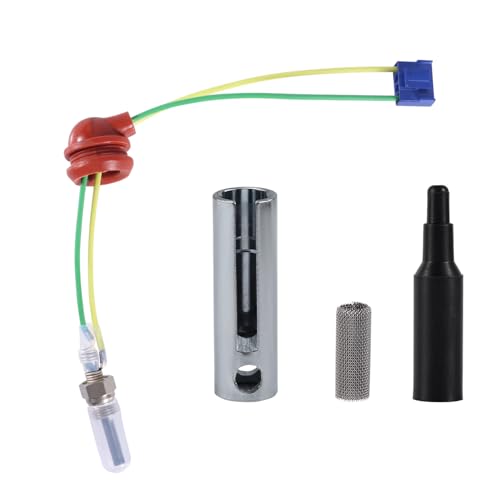 Gosknor 4uds Kit de Reparación de Bujías Incandescentes, 2kW, 5kW y 8kW con Llave Tapón y Tapa Negra Accesorios para Calentador Coche Camión Barco