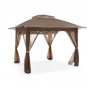 COOSHADE 13x13 ポップアップガゼボテント 蚊帳付き (カーキ) 31MwV-w2AML._UF350,350_QL80_.jpg