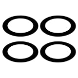 Awclub Black Goof Trim Ring for 3 Inch Recessed Cans Downlights for Ceiling Light Fixtures, 4 Pack 3.2-Inch Inner Diameter, 4.5-Inch Outer Diameter, Steel Construction