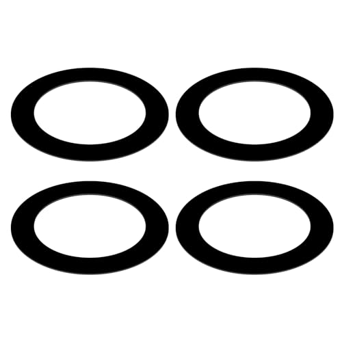 Awclub Black Goof Trim Ring for 3 Inch Recessed Cans Downlights for Ceiling Light Fixtures, 4 Pack 3.2-Inch Inner Diameter, 4.5-Inch Outer Diameter, Steel Construction