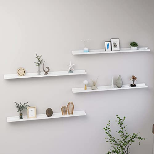 Étagère murale pour manque de place : la solution de rangement en MDF blanc