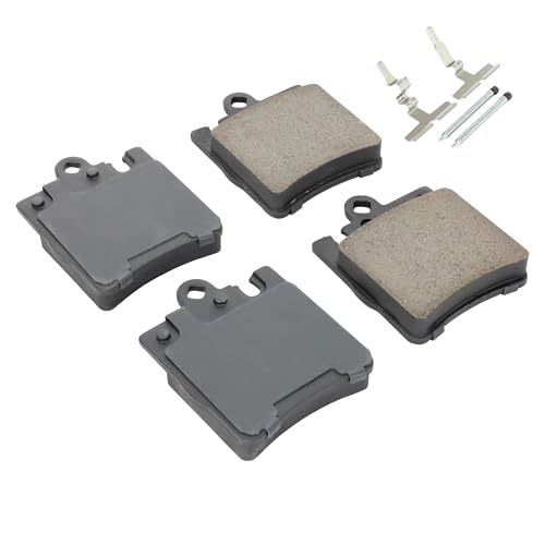 Image of QUALITY-BUILT Rear Ceramic Brake Pads, Premium 1001-0876C, Compatible with 1996-2011 Mercedes-Benz (C200,C230,C240,C280,C320,C350,CLK280,CLK320,CLK350,CLK430,E280,E300,E320,E420,E430,SLK200,SLK280)