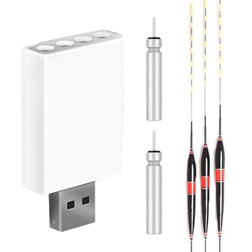 Luminous Float Charger - CR425 Night Battery-Powered Fishing Float, LED Fishing Float Battery | Rechargeable Electronic Floats Batteries, USB Fast Charging, Night Fishing Accessories Tackles