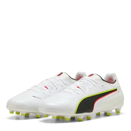PUMA King 20 Ultimate FG/AG Unleash Blanco Unisex, Blanco, 47 EU