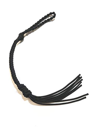 riding quirt hand braided black riding crop