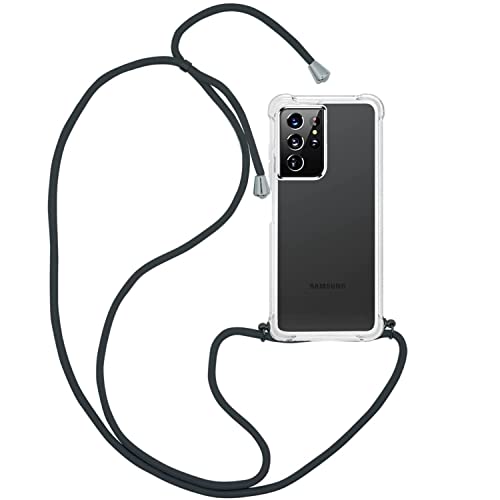 HOUSON Coque de Protection pour Samsung Galaxy S22 Ultra Transparent en TPU avec Cordon Cover