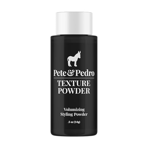 Pete & Pedro TEXTURE POWDER - Texturizing and Volumizing Styling Powder For Men & Women | Adds Mega Volume & Texture, Matte Finish, Root Lifting & Restyleable Hold | As Seen on Shark Tank, 0.5 oz.