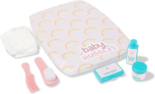 Casdon Changing Mat Set, Dolls Changing Mat & Care Set For Children Aged 3+, Includes Reusable Nappy, Brush, Pretend Talc & More!