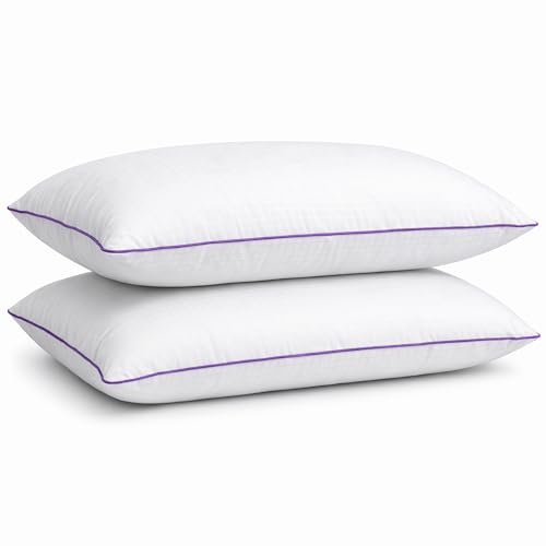 Drevia King Size Pillows Set of 2 Bed Pillows for Sleeping Down Alternative Pillows Soft Yet Supportive Maintains Loft Hotel Quality Machine Washable