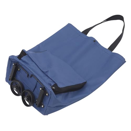Shopping Cart with Wheels Large Capacity Grocery Trolley Bag Portable Folding Shopping Pouch for Groceries and Laundry Versatile Storage