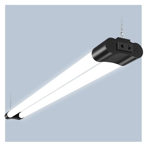Wowspeed 120 cm - Regleta LED, 40 W, 5000 lm, Neon LED, conectable, blanco frío, 6500 K, impermeable IP65, techo para garaje, almacén, taller, oficina - 1 pieza