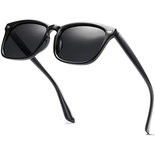 Image of Square Polarized Sunglasses for Women Men Classic Trendy Stylish Sun Glasses 100% UV 400 Lens Protection