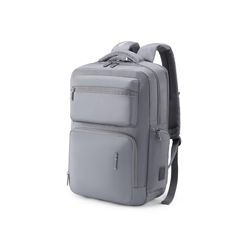 Image of American Tourister Zork Pro | 19 Ltrs | 2 Compartments | Ergonomic Padded Back Panel & Shoulder Straps | Executive Backpack | 1 Year International Warranty | Charcoal