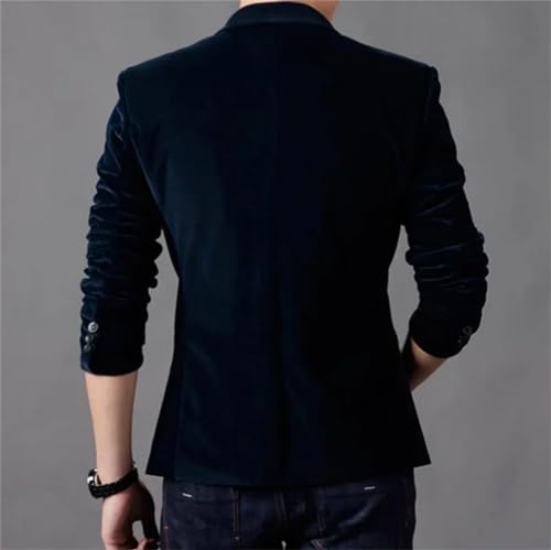 Men Corduroy Suits Jackets Smart Casual Dress Suits Blazers Slim Single-Breasted Suits Jackets2