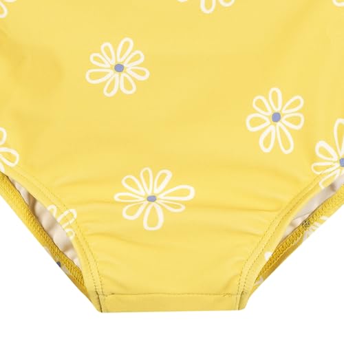 Image of Gerber Baby Girls' Toddler Long Sleeve One Piece Rashguard Swimsuit
