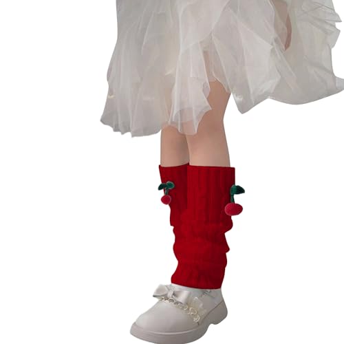 Girls Leg Warmers Cable Knit Socks for Children Dress Leggings School Uniform Accessories Kids Winter Stockings