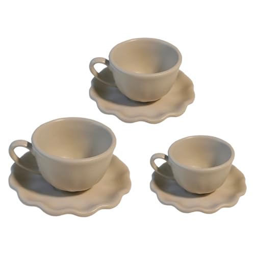 �Ԃ̌`�̃R�[�q�[�J�b�v�\�[�T�[�Z�b�g �����~�j�`���A�h�[���n�E�X�Ƌ�V�[���f�B�X�v���C������q���p���[���v���C�Q�[�� 3�Z�b�g�h�[���n�E�X�R�[�q�[�J�b�v�ƃ\�[�T�[