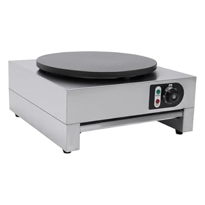 3000W 400 mm Crepes Maker Profi Elektrischer mit ausziehbarem Tablett Eingebauter Thermostat, Crepesgerät Temperatur Einstellbar 50-300℃ für Cafés, Restaurants und Imbisswagen – Bild 6