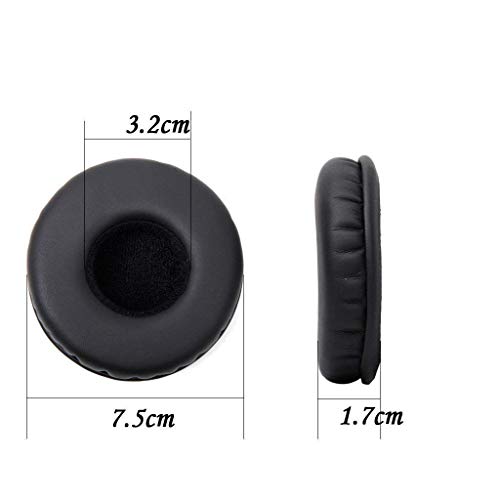MDR NC6 Almohadillas de Repuesto con Espuma de Memoria y Cuero Proteico compatibles con Sony MDR-NC6 MDR NC6 AKG K518 K518LE K81 Auriculares miniatura 2