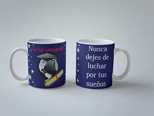 Caneca para graduação mulher / homem - caneca que o conseguiu nunca pare de lutar pelos seus sonhos - presente original - fim de curso- Caneca de pequeno-almoço/café - Céramica 350 ml