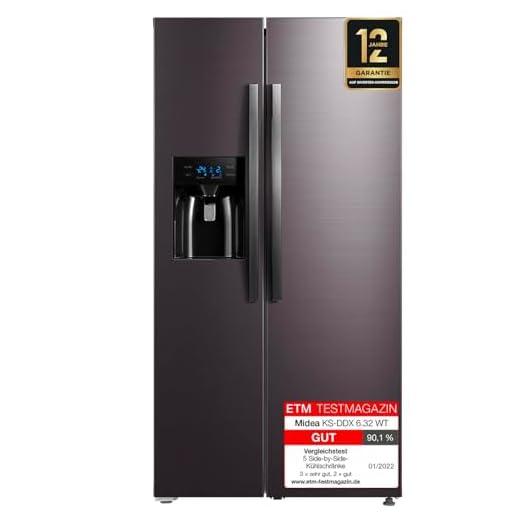 Midea KS-DDX 6.32 WT Kühl-Gefrierkombination