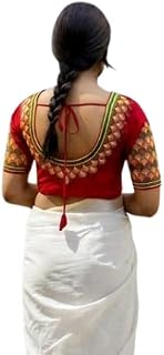 Nabamita Clothes Embriodary Cotton Round Neck Blouse for Women| Comfortable, Breathable, Lightweight, Skin Friendly Price In India