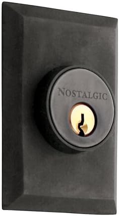 Nostalgic Warehouse New York Plate Single Cylinder Deadbolt Lock