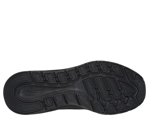 Skechers Skechers Men's Sneakers, Black Mesh Synthetic Red Trim, 10.5 US