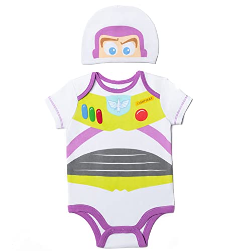 Image of Disney Cosplay Baby Bodysuit and Hat Set Newborn to Infant Sizes (Newborn - 24 Months)
