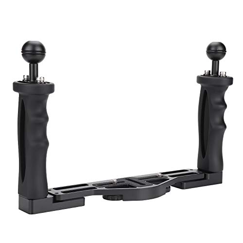 Stylebest Underwater Camera Housing Tray with Dual Handle Grips and Ball Arm for Diving Photography Accessory, Stylebestond207fzut