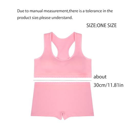 Girls' Cotton Underwear Set, Soft Cami Bralette & Panty Set, Training Bra & Hipster Briefs for 14-18Years4