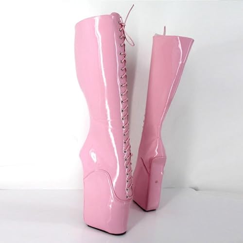 High Heels 18cm Ballet Boots Stage Performance Shoes,Pink-422