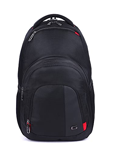 Gear 35 ltrs Black and Red Laptop Backpack (BUSCLIMBR0109)