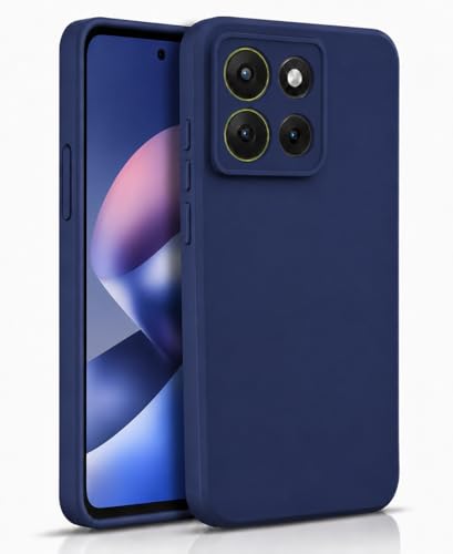 Image of FIRST MART Matte Silicone Back Cover for Motorola G37 Power - Blue