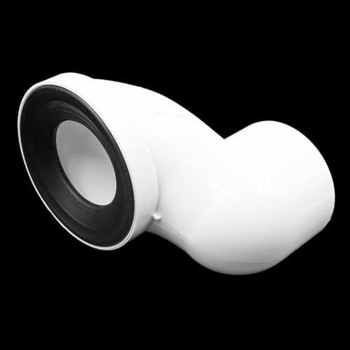Hsthe Sea Toilet Connection Set, Offset Toilet Connection Pipe: 100 mm Toilet Pan Connection Pipe Plastic Toilet Connector Connector Toilet Pipe Nozzle Drain Straight Eccentric