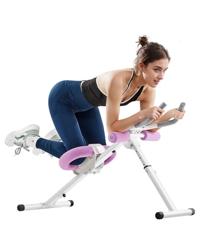 VEVOR AB Workout Machine, Attrezzatura per Allenamento Addominale Core, Capacit&agrave; 150 kg, Allenamento della Forza Ab Cruncher, Attrezzo Pieghevole Regolabile per Esercizi Fitness in Palestra a Casa
