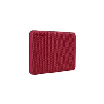 TOSHIBA HD Externo Portátil 1TB Canvio Advance USB 3.0 Vermelho - HDTCA10XR3AA