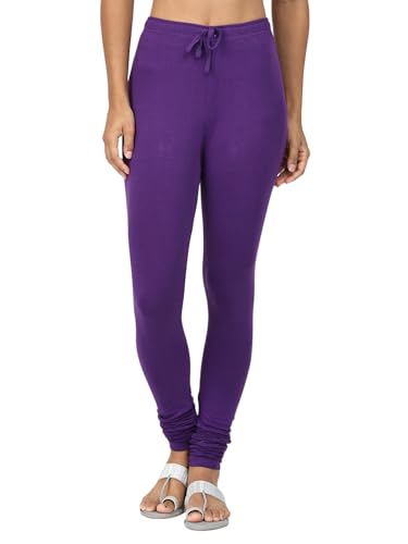 Image of Robinbosky Cotton Churidhar Leggings for Women - Stylish, Stretchable & Flattering Fit for All-Day Comfort