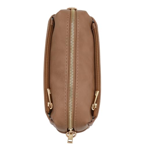 Image of FashionPuzzle Triple Zip Small Crossbody Bag