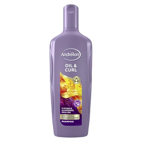 Andrelon - Champú especial para cabello rizado (6 unidades, aceite y rizado, 300 ml)