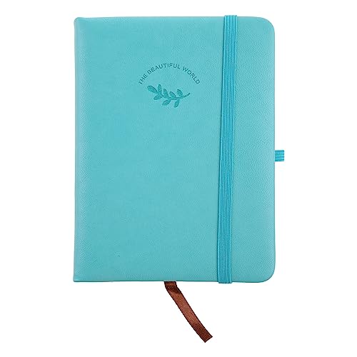 Porte-bloc-notes journal de poche A5 rigide en cuir PU