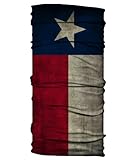 Neck Gaiter: Texas Flag: Grungy - Fishing Face Mask Shield UV/UPF 50+ Sun Protection