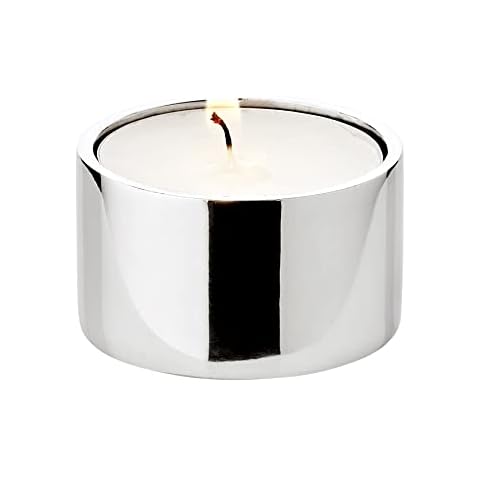 EDZARD Stainless Steel Tea Light Holders Set Cover