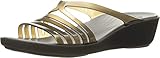 Crocs Women's Isabella Mini Wedge Sandal, Black/Smoke, 9 M US