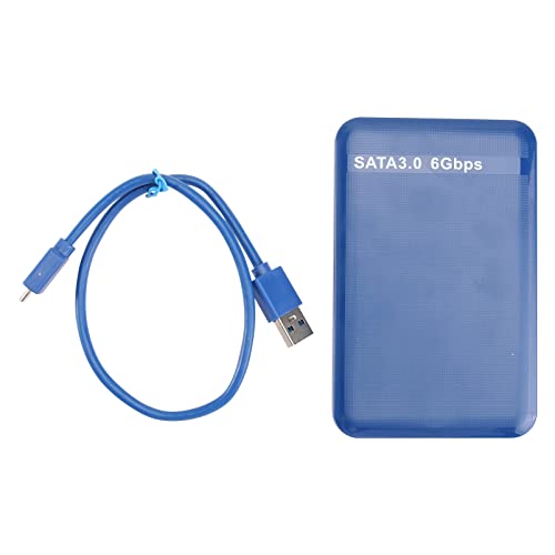 SOLUSTRE Laptop-Adapter 2. 5Inch Festplattengeh?use auf USB 3. 0 Externe Hoch Mobile Festplatte Fall Portable Festplatte Fall für PC- Laptop (Blau) 6 Externe Festplatte