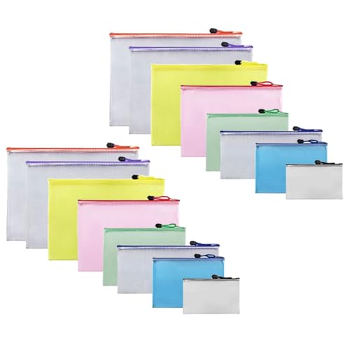 SECFOU ���b�V���W�b�p�[�|�[�`16���Z�b�g PVC�f�ޑϋv���[�o�b�O ���ސ����t�@�C���|�[�` ���s �ƒ�p���ގ��[�P�[�X